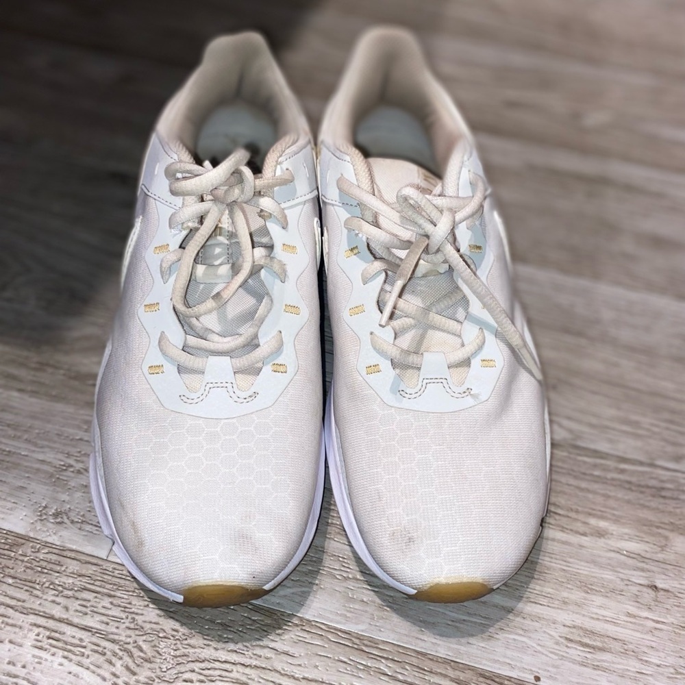 Nike Womens Legend Essential 2 White Gold Running Shoes Sneakers Size 10 - Picture 5 of 12